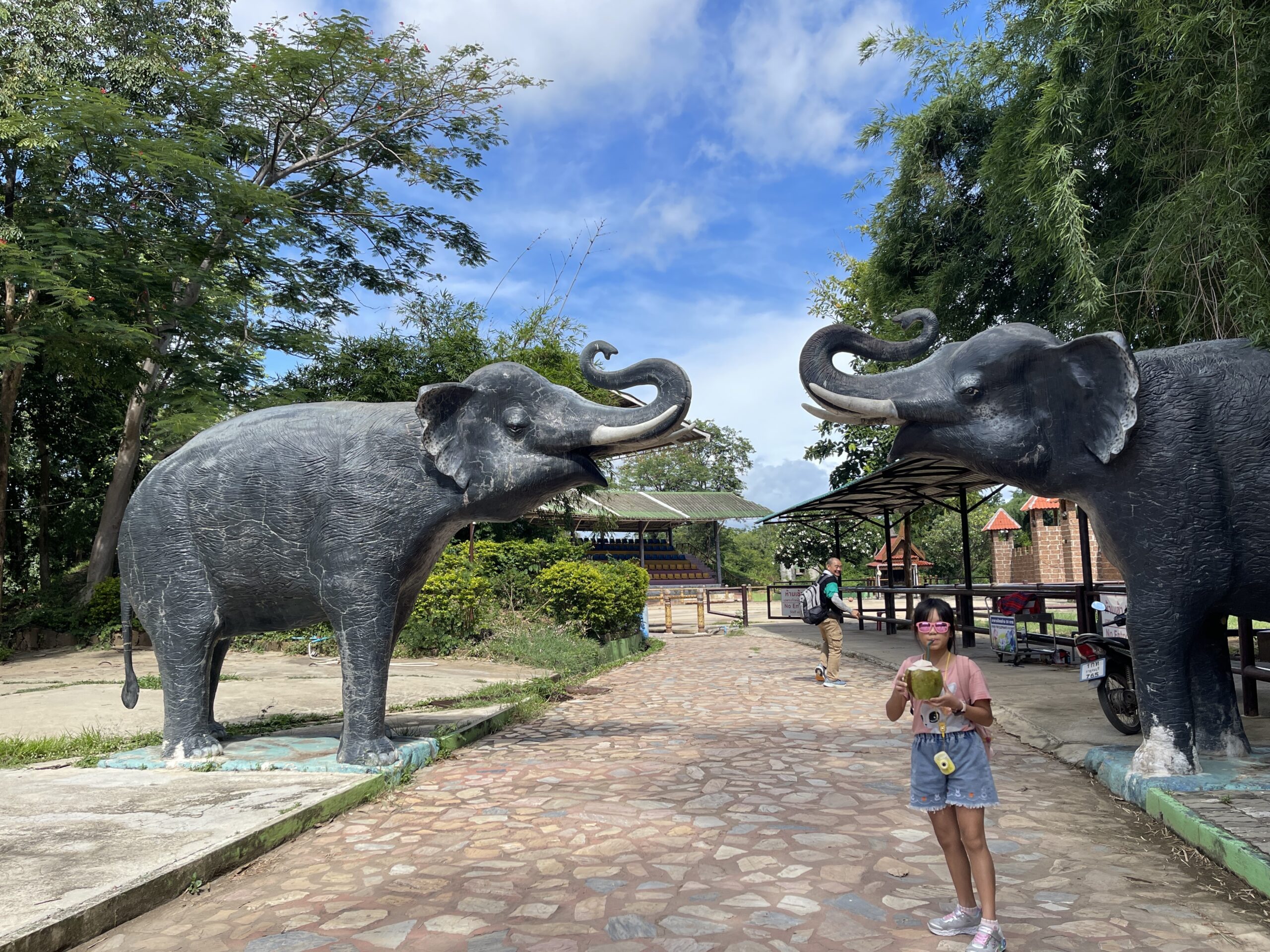 北碧府野生動物Safari Park Kanchanaburi大象表演