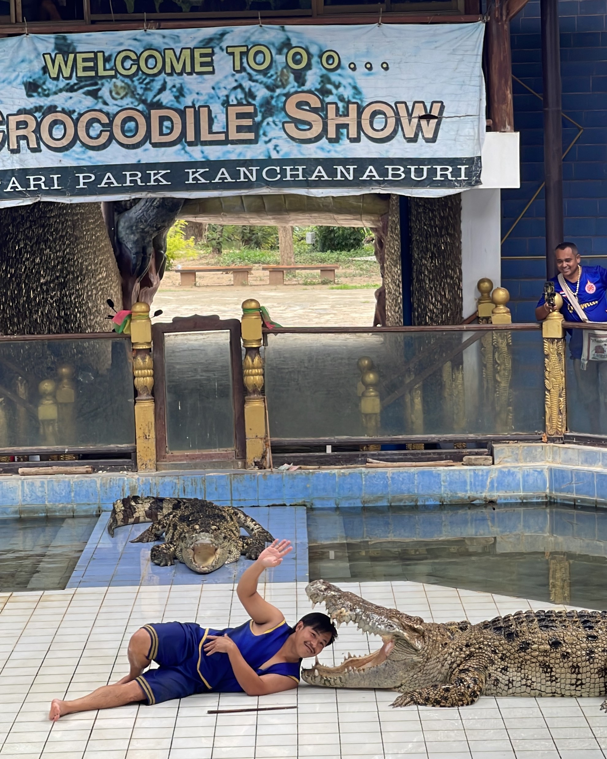 Safari Park Kanchanaburi 北碧府野生動物園鱷魚表演